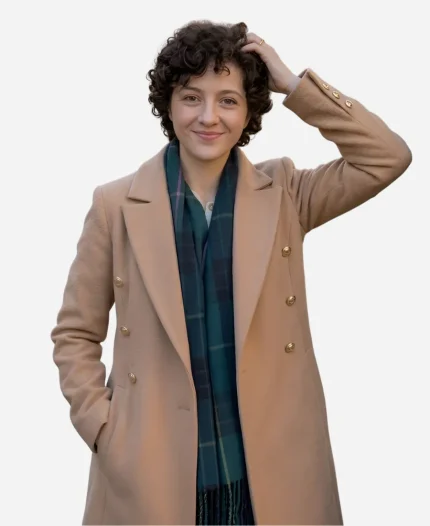 Alice The 5-Year Christmas Party Katie Findlay Beige Trench Long Coat