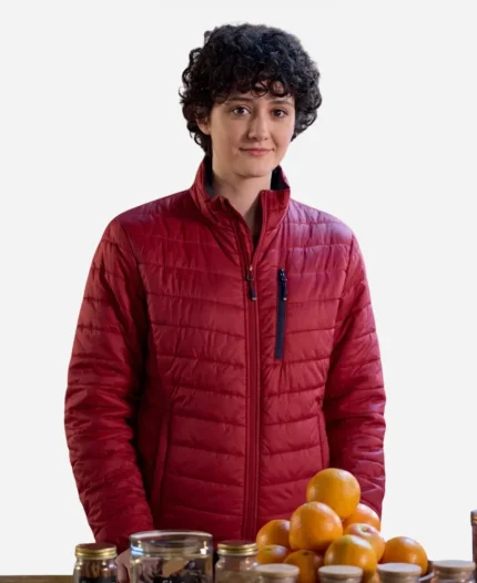 Alice The 5-Year Christmas Party Katie Findlay Red Puffer Jacket
