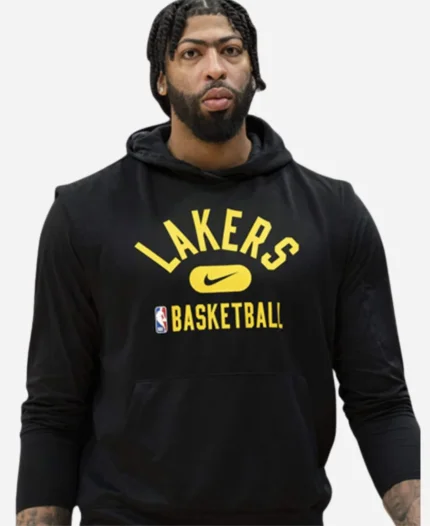  Anthony Davis Los Angeles Lakers Black Pullover Hoodie