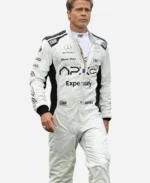 Apex Grand Prix Brad Pitt Movie F1 Sonny Hayes White Racing Suit