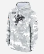 Atlanta Falcons Salute To Service Camo 2024 Pullover Hoodie