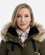 Ava Jensen A Royal Christmas Crush Katie Cassidy Green Parka Jacket