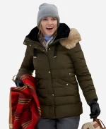 Ava Jensen A Royal Christmas Crush 2023 Katie Cassidy Parka Jacket