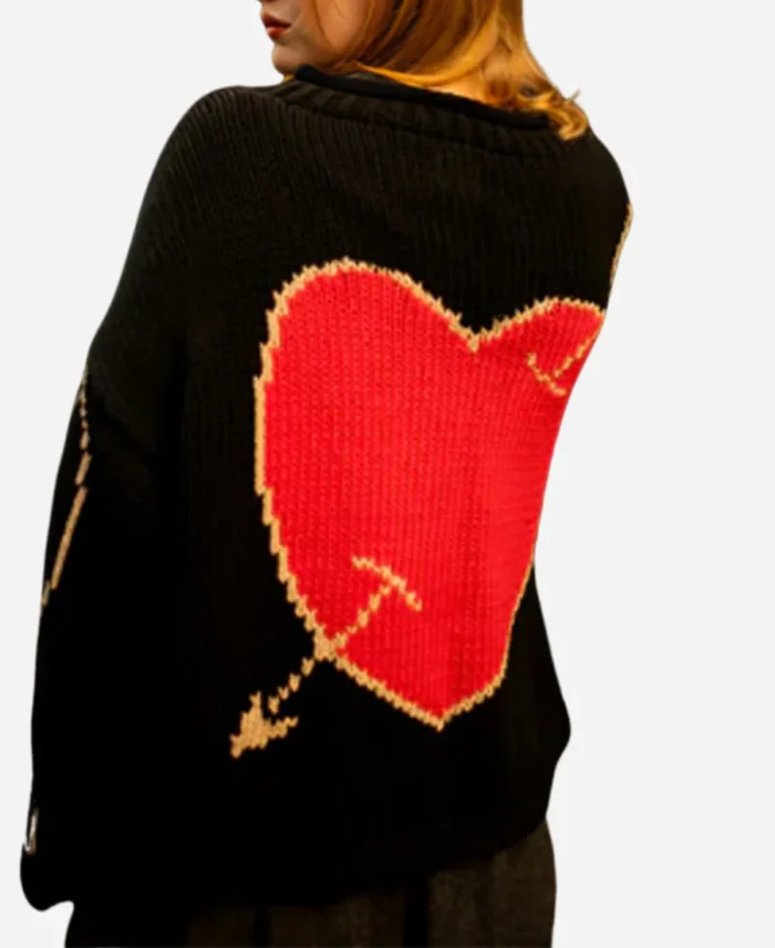 Bad Sisters S02 Love Black Heart Sweater