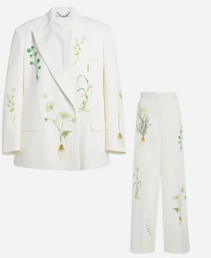 Blake Lively London White Floral Suit