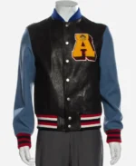 Blind For Love Varsity Bomber Black And Blue Jacket