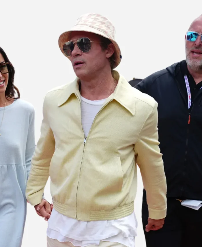 Brad Pitt F1 British Grand Prix Yellow Jacket