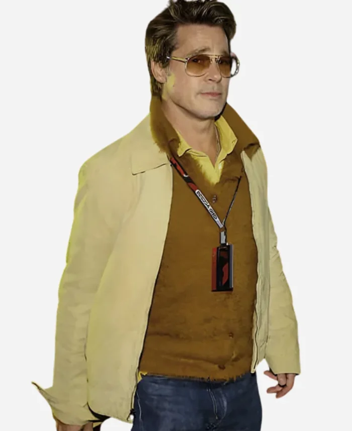 Brad Pitt F1 Movie Premiere Yellow Cotton Jacket