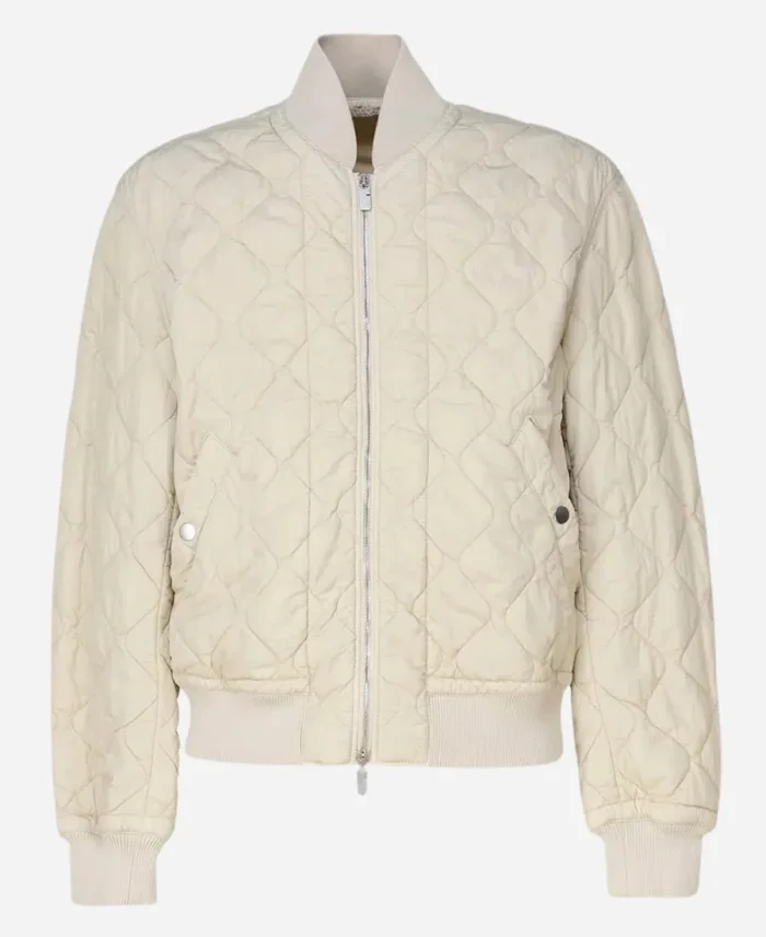 Brad Pitt F1 Quilted Bomber Jacket