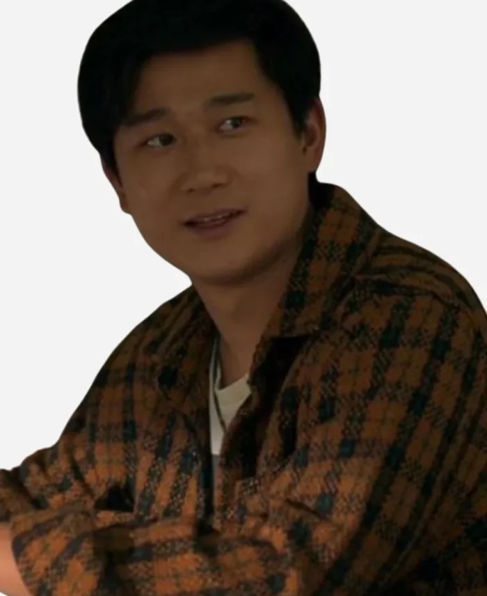 Bruce Sun Tv Series The Brothers Sun 2024 Sam Song Li Brown Plaid Shirt