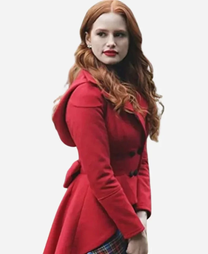 Cheryl Blossom Tv Series Riverdale Season 03 Madelaine Petsch Red Frock Coat