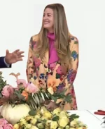 Christina Stembel The Today Show Peach Floral Suit