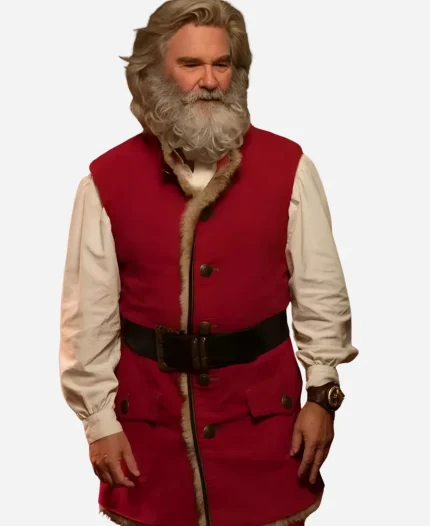 Santa Claus The Christmas Chronicles Kurt Russell Red Sleeveless Vest
