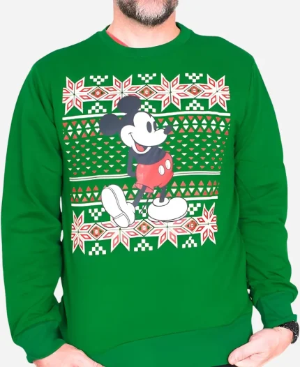 Christmas Mickey Mouse Snowflake Sweatshirt