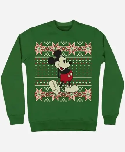 Christmas Mickey Mouse Snowflake Sweatshirt