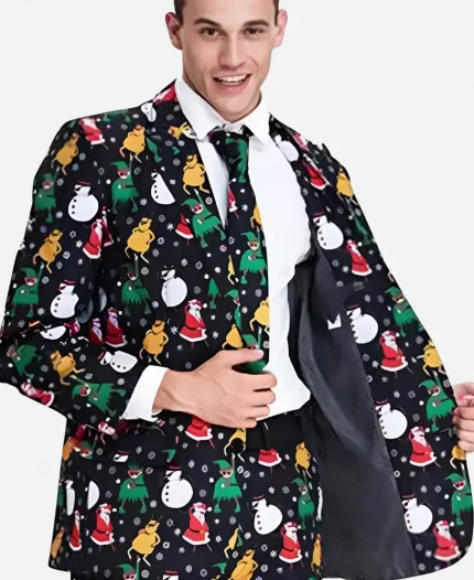 Christmas Party Print Suit