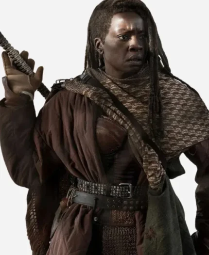 Danai Gurira The Walking Dead The Ones Who Live Michonne brown Coat