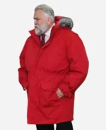 Daniel Roebuck Movie Saint Nick of Bethlehem 2024 Nick Red Parka Hooded Jacket