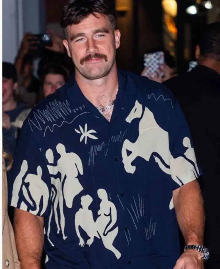  Double Date Night NYC Travis Kelce Printed Shirt For Sale