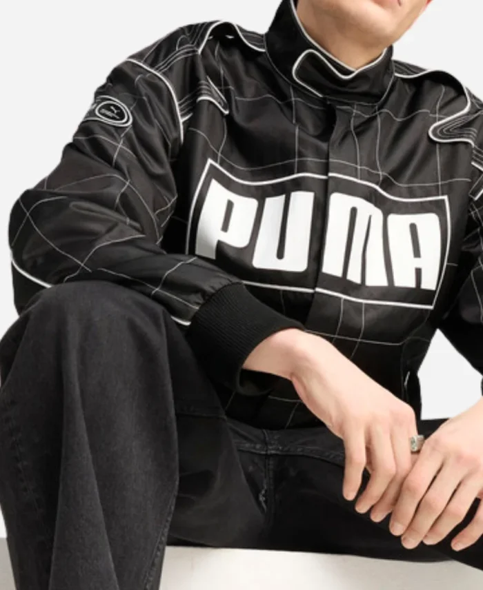 Dua Lipa Puma Black Racer Jacket