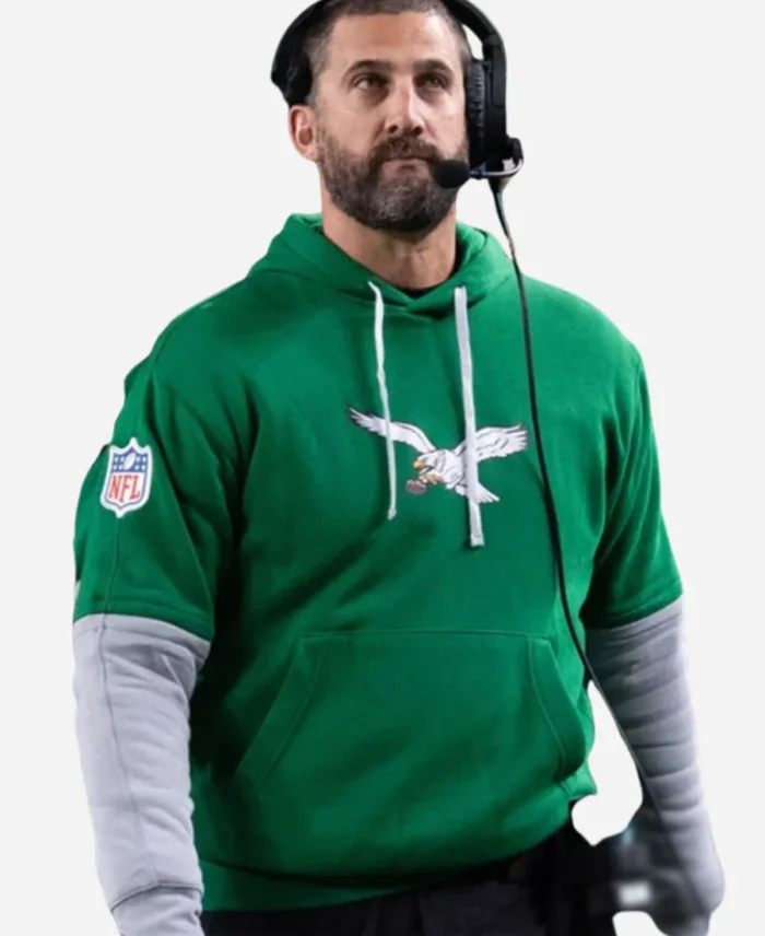 Eagles Kelly NFL Nick Sirianni Green Pullover Hoodie