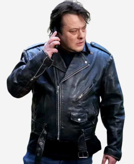 Edward Furlong The Forest Hills 2024 Billy Black Lather Jacket