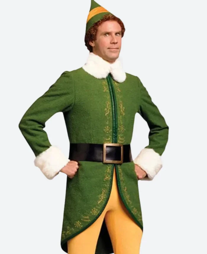 Elf Buddy Hobbs Green Christmas Coat