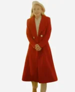 Emily Kinney Santa Bootcamp 2022 Red Wool Coat