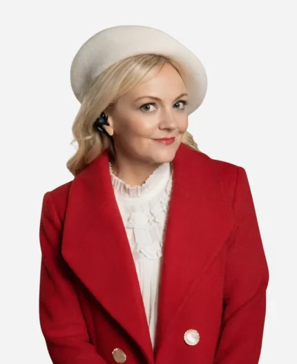 Emily Kinney Santa Bootcamp Emily Strauss Coat