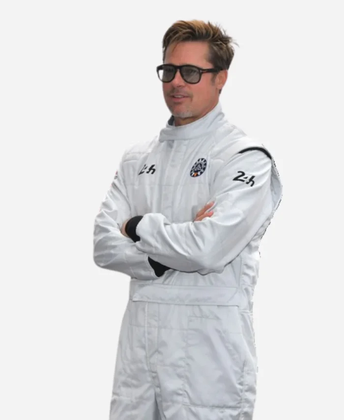 F1 2025 Brad Pitt White Jumpsuit