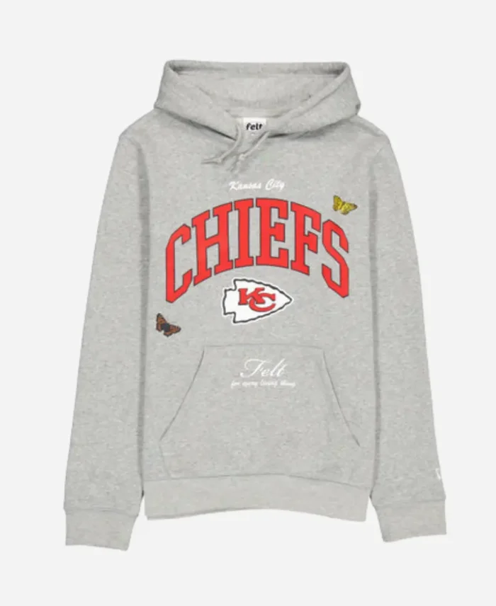 FELT Kansas City Chiefs Grey Hoodie