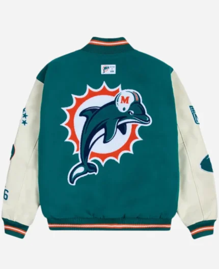 GOLF WANG Miami Dolphins Letterman Full-Snap Jacket For Unisex