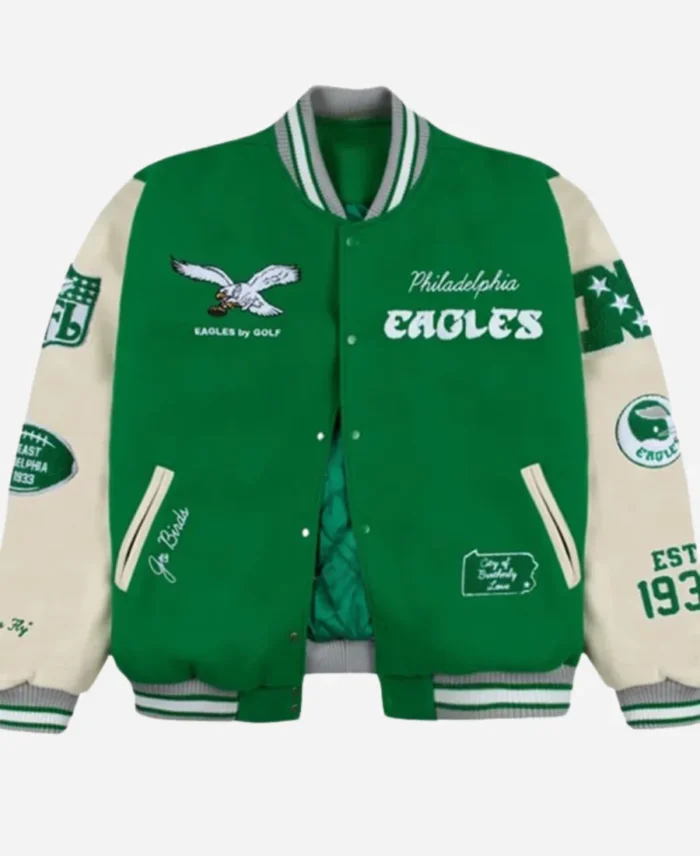 GOLF WANG Philadelphia Eagles Letterman Jacket