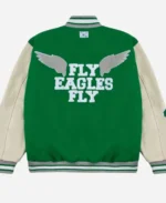 GOLF WANG Philadelphia Eagles Varsity Letterman Full-Snap Jacket For Sale