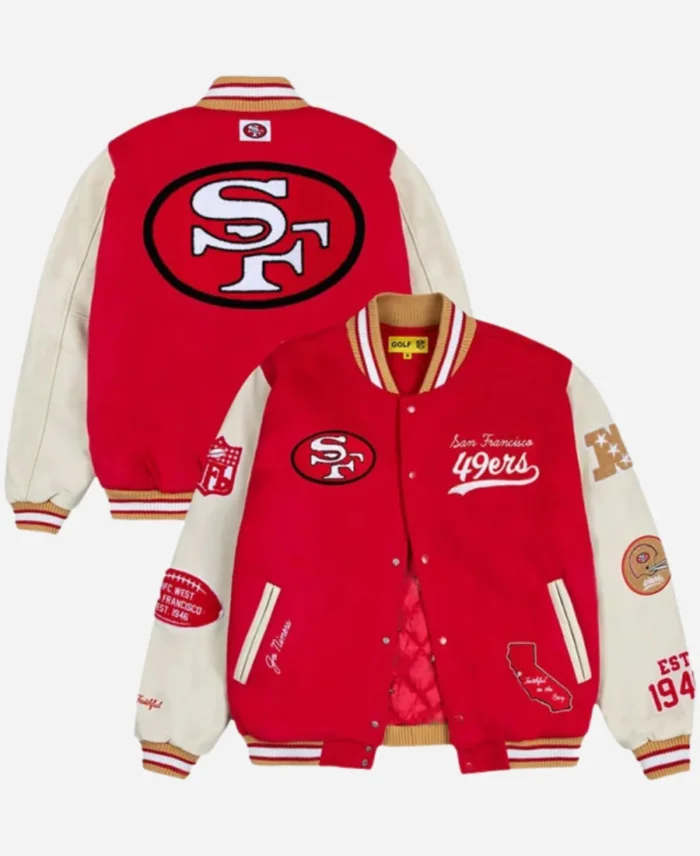 GOLF WANG San Francisco 49ers Letterman Jacket