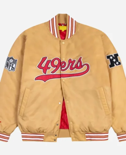 GOLF WANG San Francisco 49ers Satin Bomber Jacket