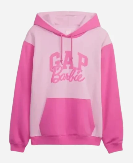 Gap Barbie Oversized Pink Pullover Hoodie 