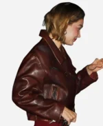 Gigi Hadid NYC Girls Night Out Leather Jacket