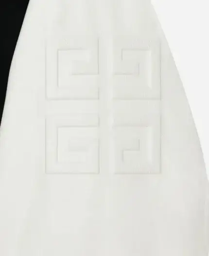 Givenchy Cropped Black Bomber Varsity Jacket For Womens
