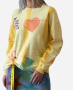 Grace Tv Series The Brothers Sun 2024 Madison Hu Yellow Printed Pullover Sweatshirt