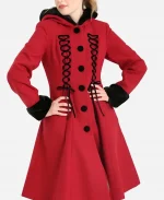 Hell Bunny Amaya Red & Black Coat