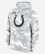 Indianapolis Colts Salute To Service Camo 2024 Pullover Hoodie