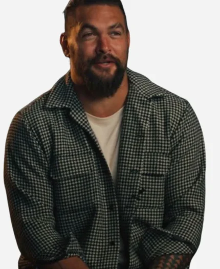 Jason Momoa Tv Series On the Roam 2024 Plaid Shirt