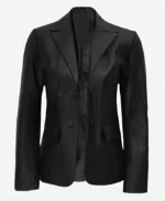 Joanne Nobody Wants This S01 Kristen Bell Black Leather Blazer