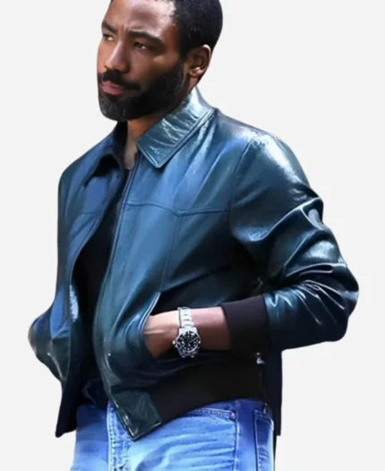 John Smith Tv Series Mr. & Mrs. Smith 2024 Donald Glover Black Leather Jacket