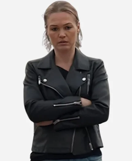 Julia Stiles Chosen Family 2024 Biker Jacket