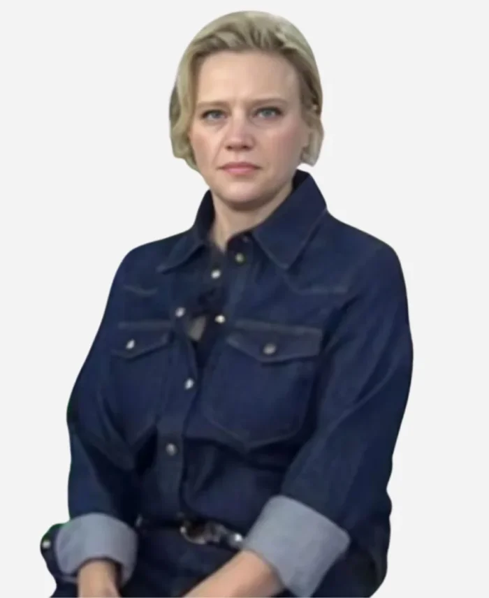 Kate McKinnon Blue Denim Shirt