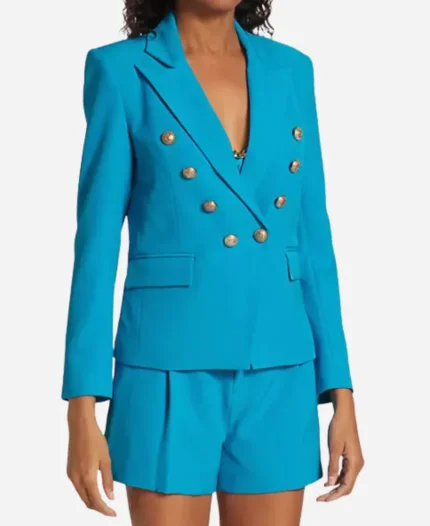 Kayleigh McEnany Outnumbered Aqua Blue Blazer