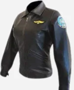 Kelly McGillis Top Gun Leather Jacket