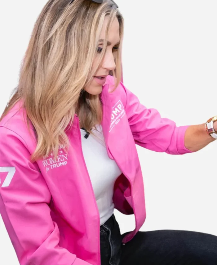 Lara Trump Pink Zipper Jacket